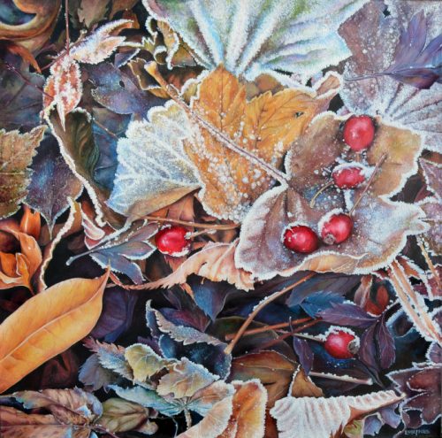 Frosty Leaves